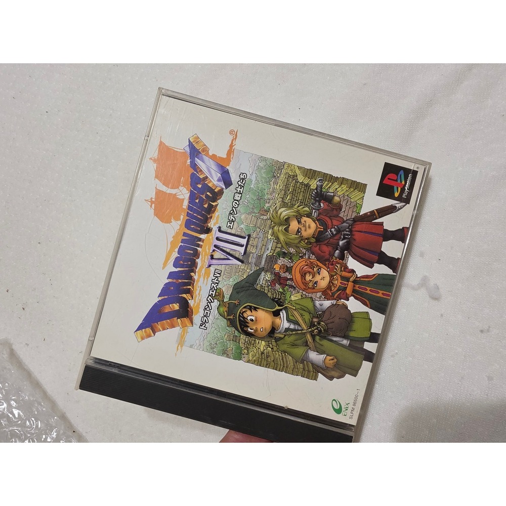 Dragon Quest VII 7 Eden no Senshitachi PlayStation 1 PS1 Japan Import SLPM 86500